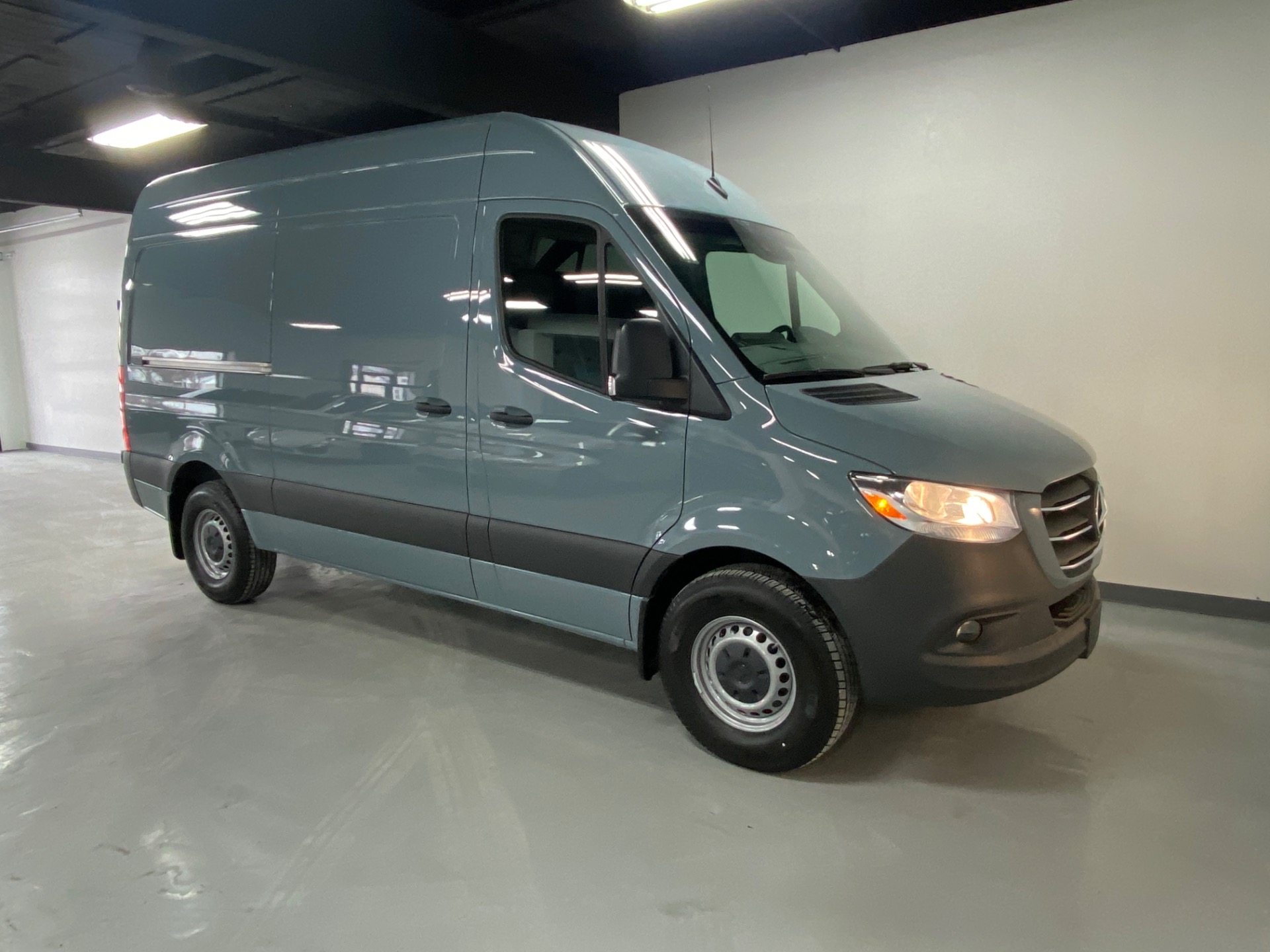 Used 2021 Blue Grey Mercedes-Benz Sprinter Cargo Van 144 WB High