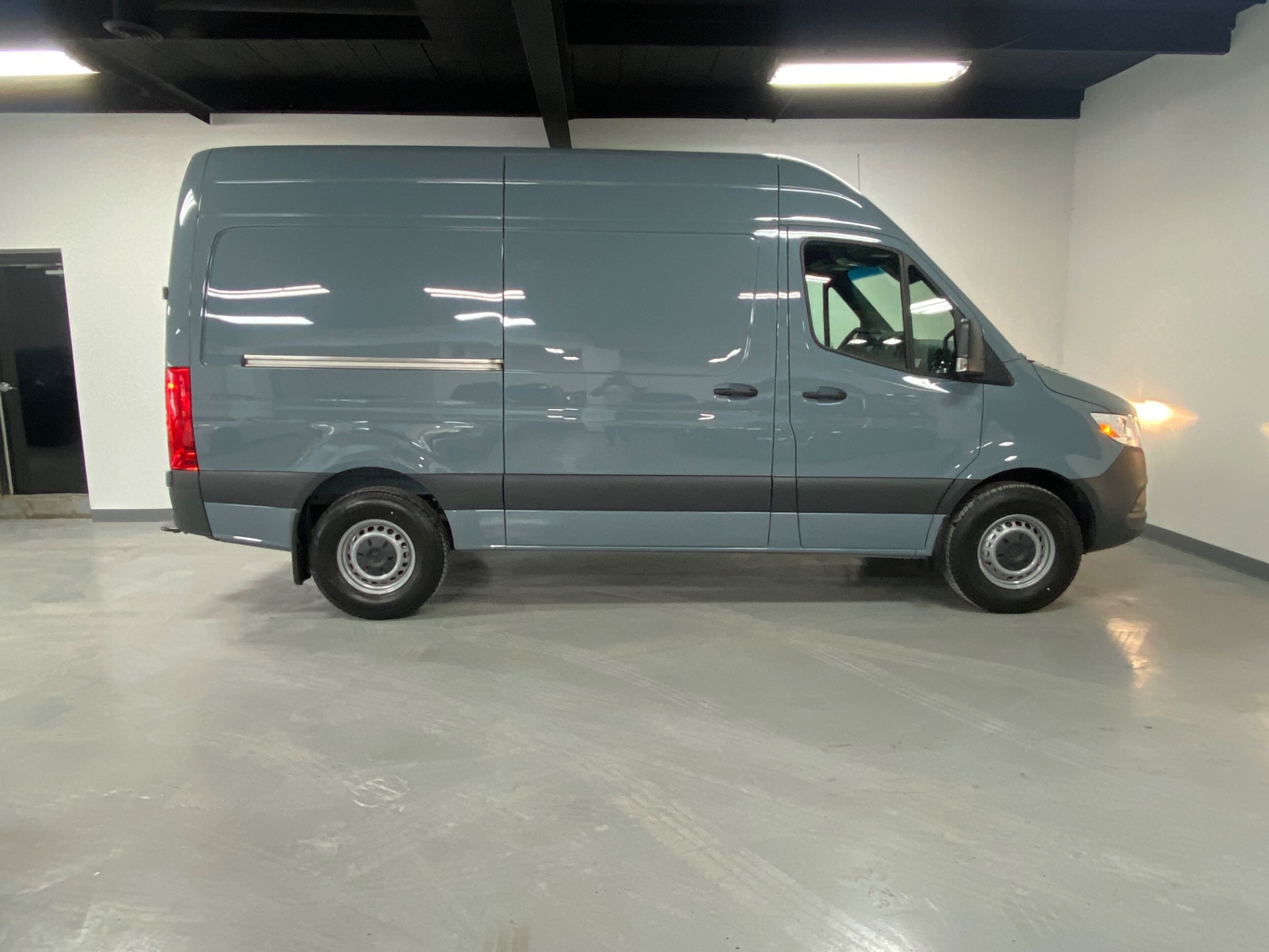 Used 2021 Blue Grey Mercedes-Benz Sprinter Cargo Van 144 WB High