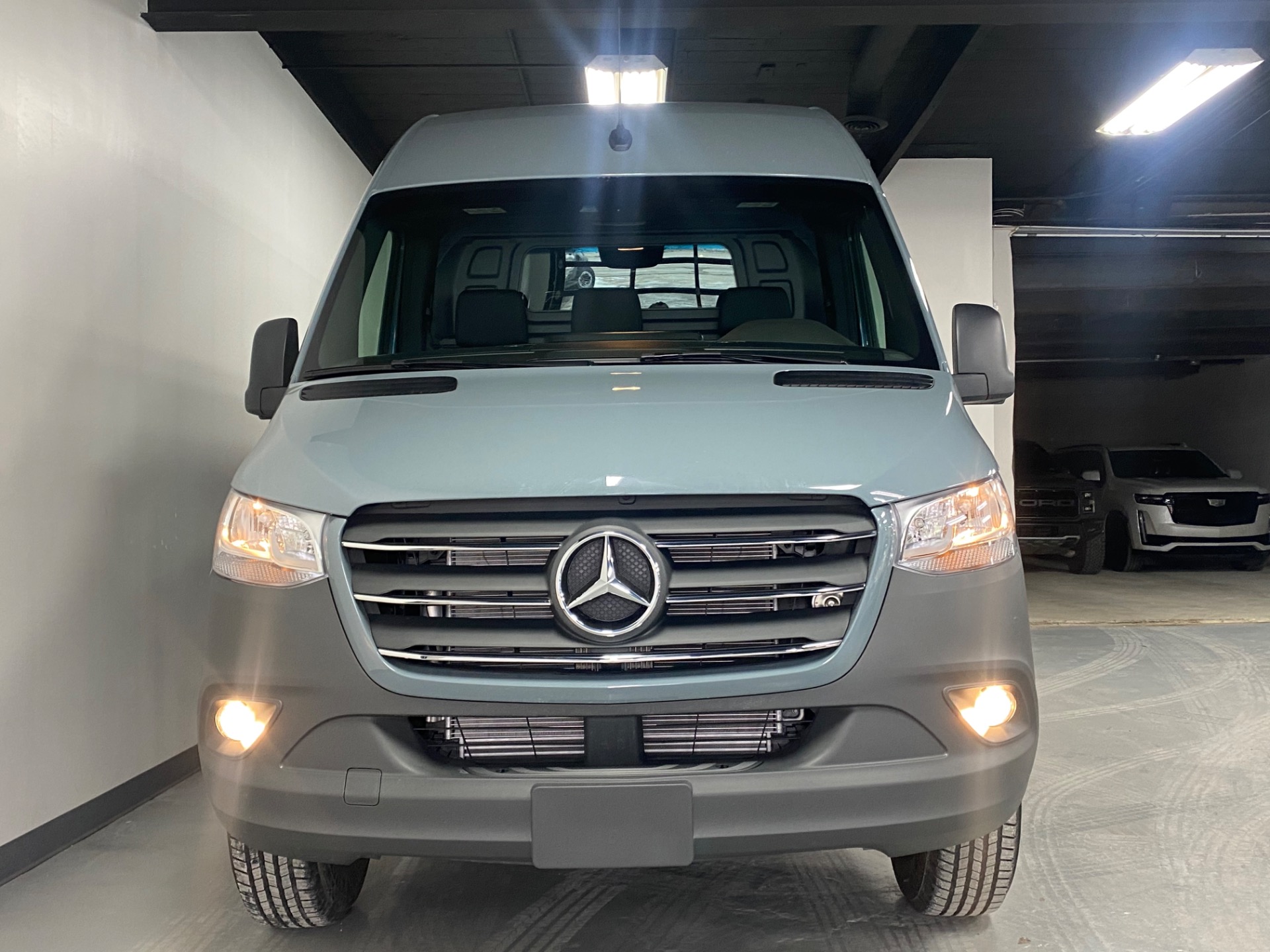 Used 2021 Blue Grey Mercedes-Benz Sprinter Cargo Van 144 WB High