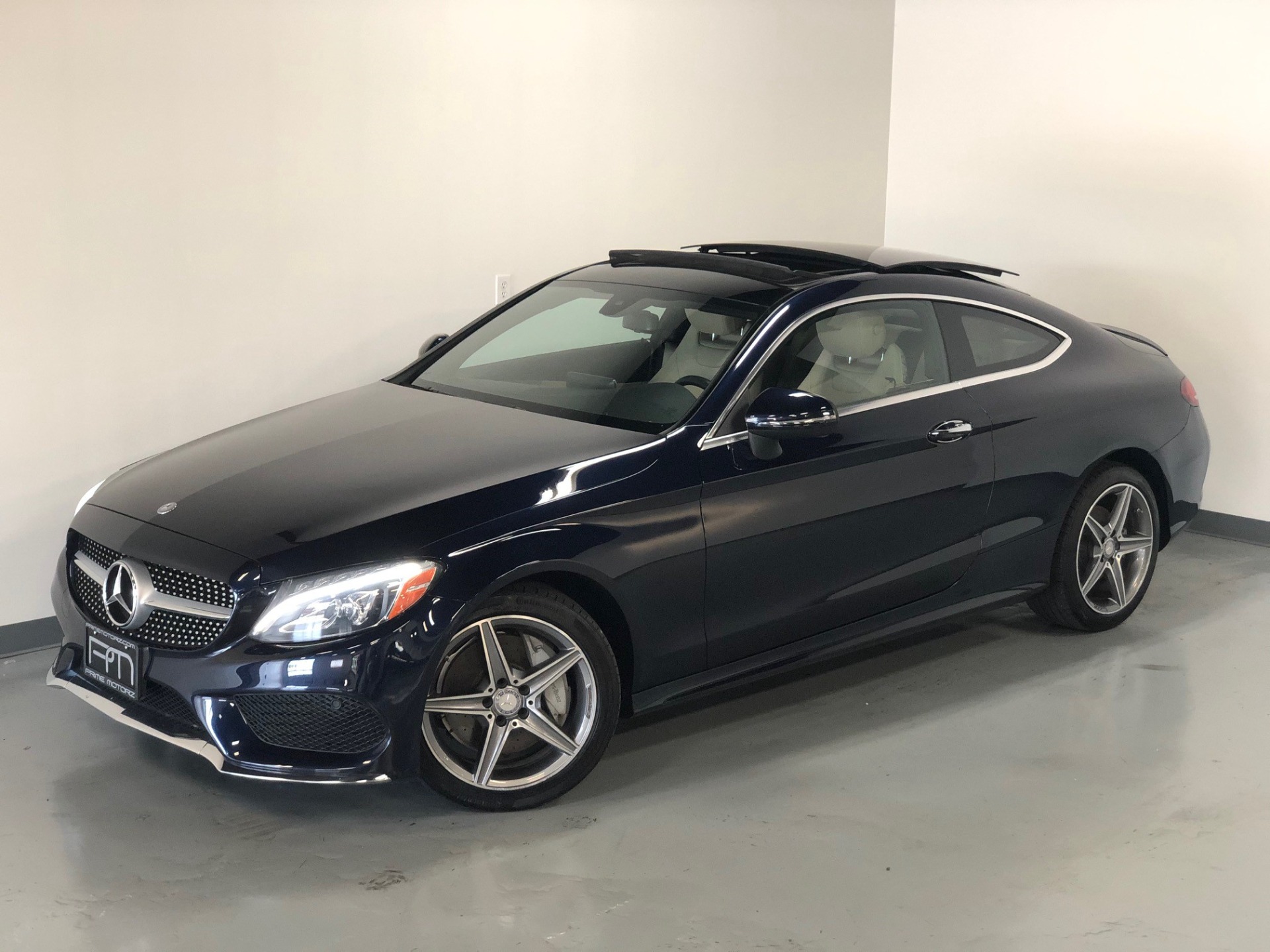 Used 17 Brilliant Blue Metallic Mercedes Benz C Class Coupe C300 Awd C 300 4matic For Sale Sold Prime Motorz Stock 25