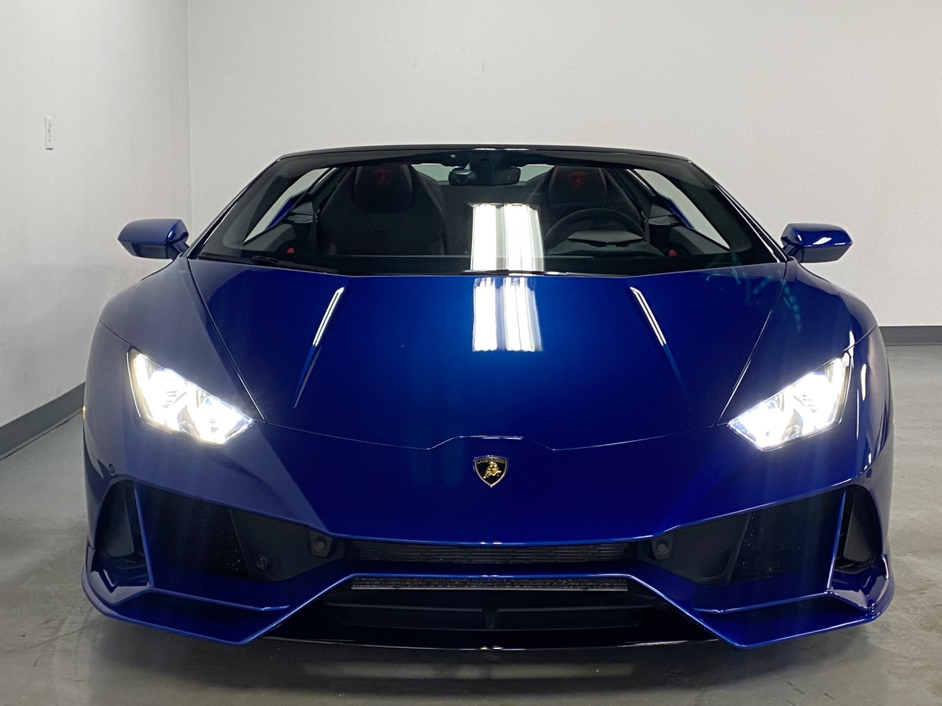 Used 2020 Blu Sideris Special Metallic Lamborghini Huracan EVO LP 640-4  SPYDER AWD LP 640-4 EVO Spyder For Sale (Sold) | Prime Motorz Stock #3122